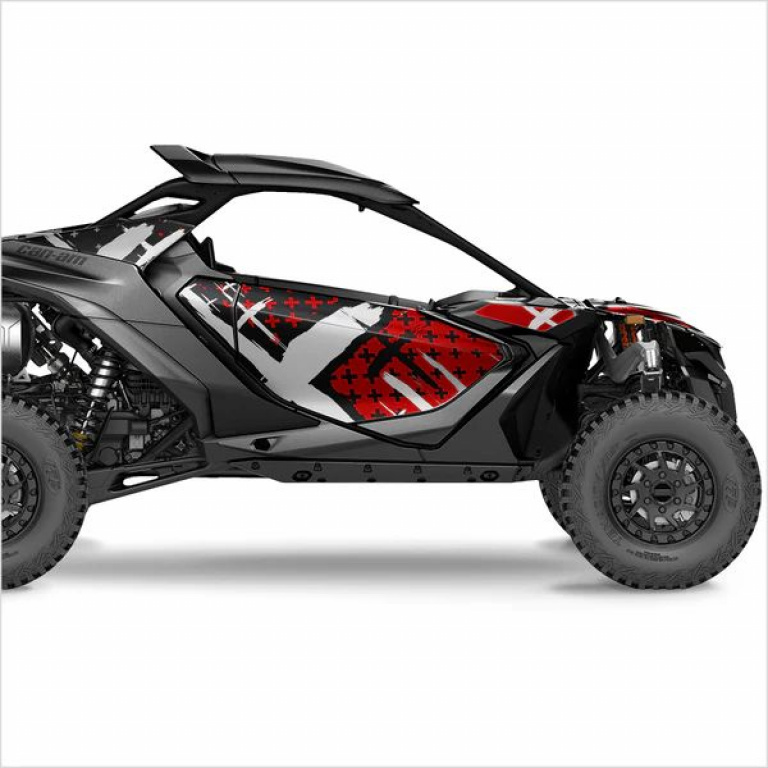 X-Design Dark Red S Version for Can-Am Maverick R 2 Doors